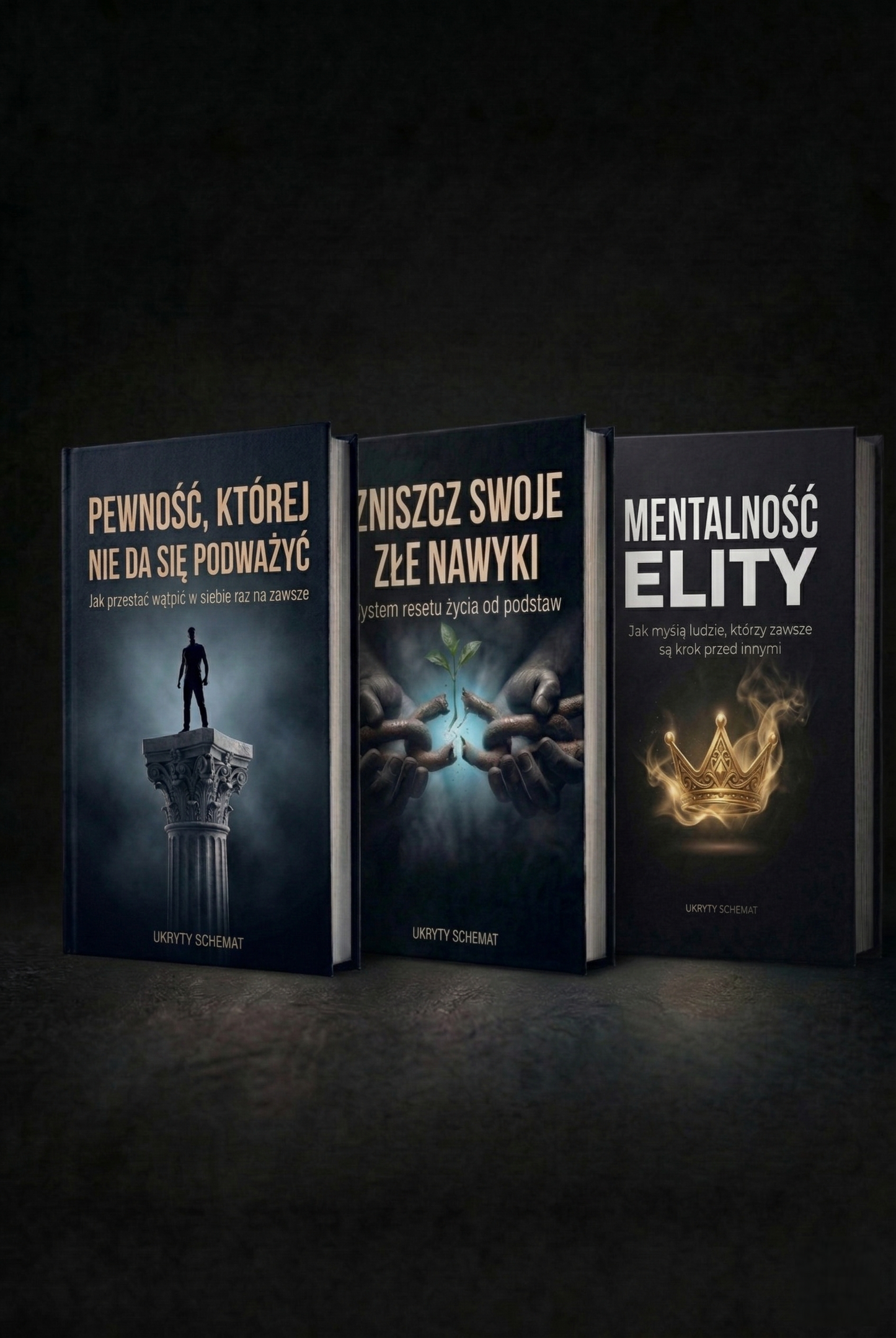 Zestaw trzech ebooków - Pewność, której nie da się podważyć + Zniszcz swoje złe nawyki + Mentalność elity