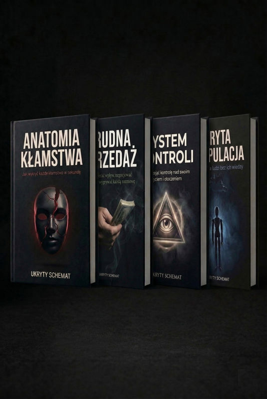 Zestaw czterech ebooków - Anatomia Kłamstwa + Brudna Sprzedaż + System Kontroli + Ukryta Manipulacja
